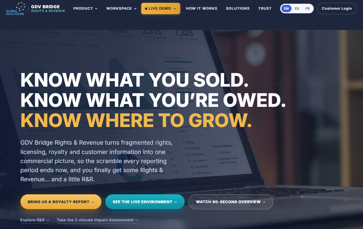 Rights & Revenue screenshot
